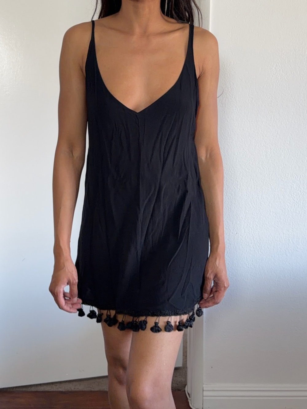 Reformation Black Mini Dress | Sustainable Chic | Size S
